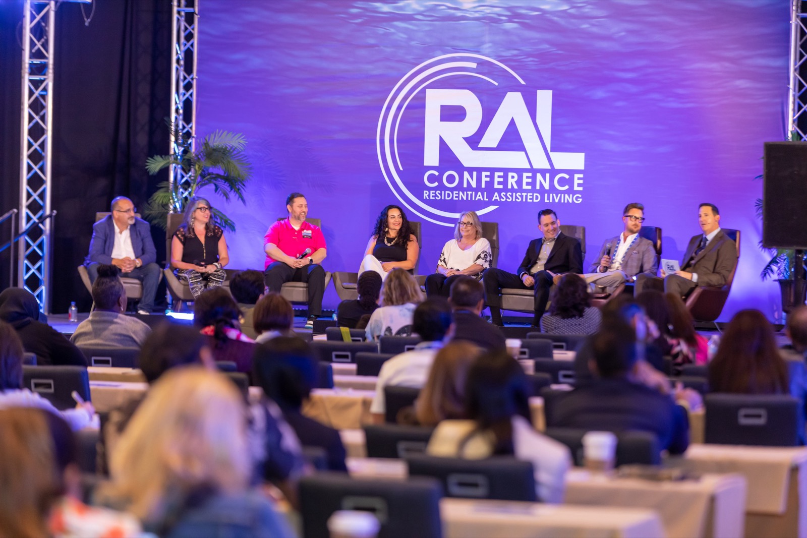 A panel discussion providing footage for a conference same-day edit