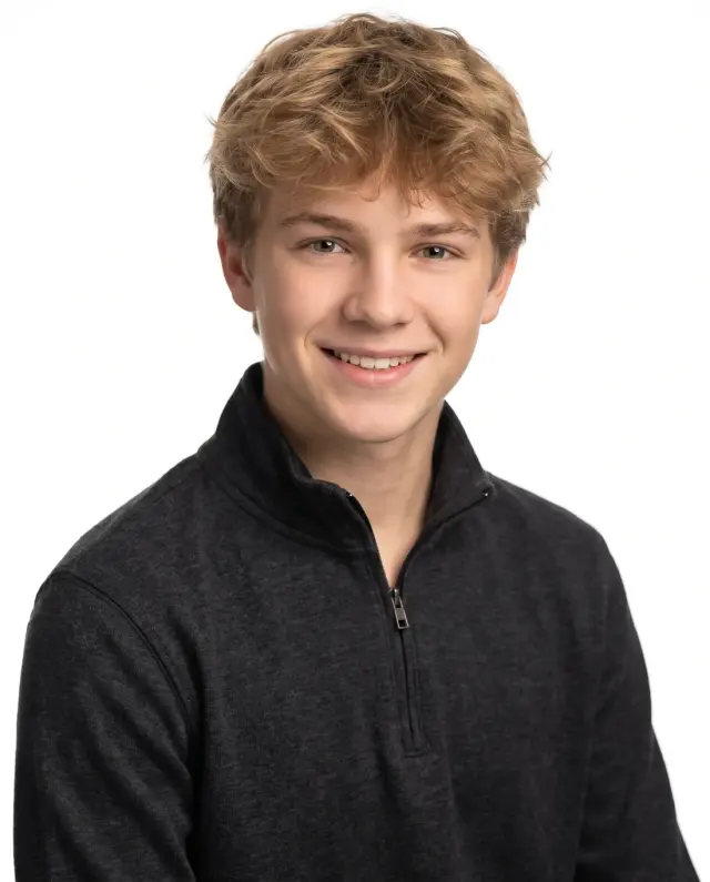 Young actor headshot of a teenage boy — photographed by ConneryFilm, Los Angeles