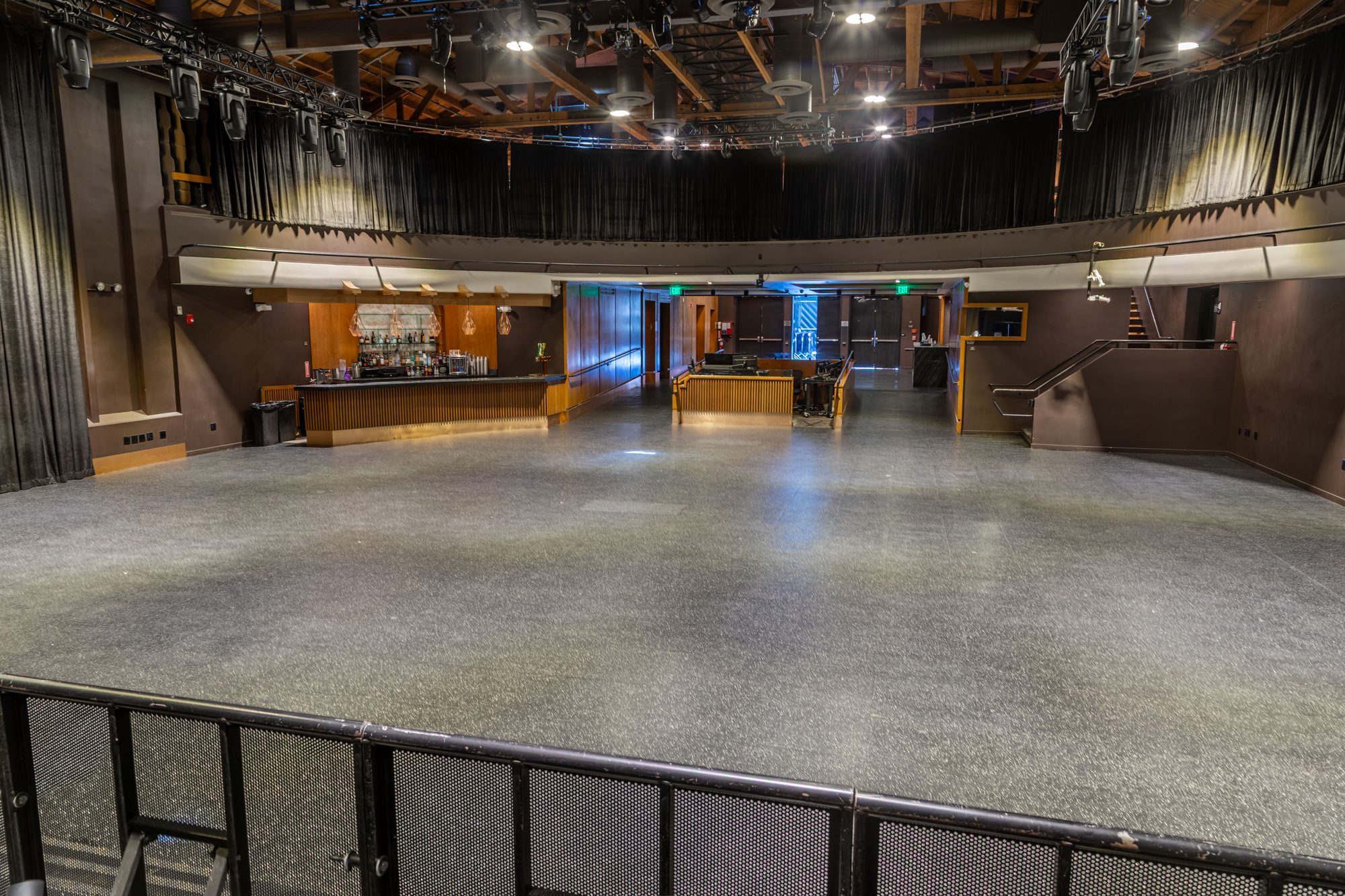 The theatre floor at The Vermont Hollywood looking back from the stage